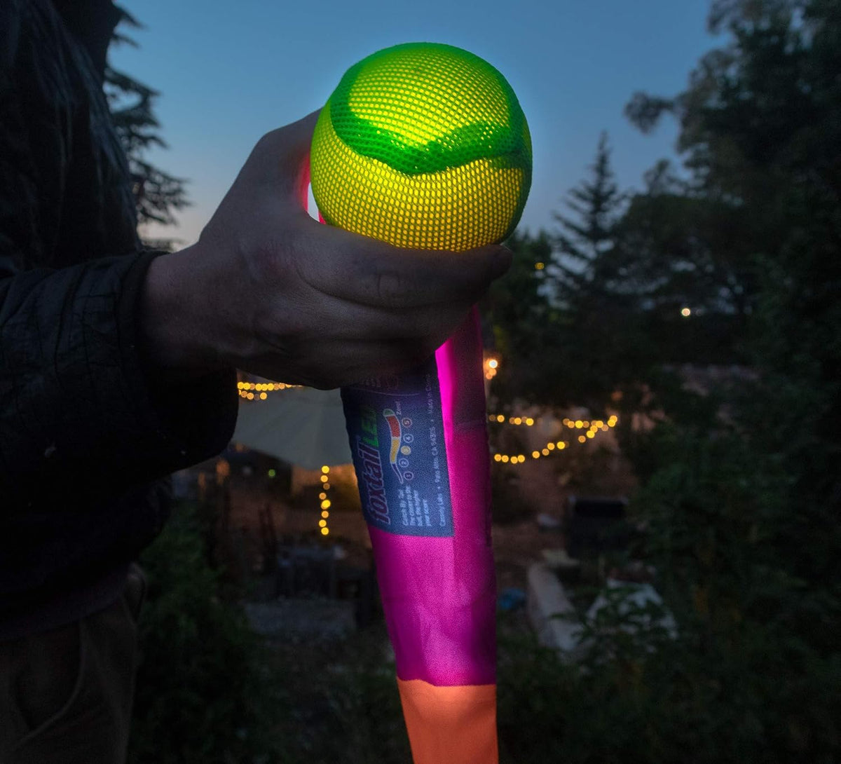 Juego de luces LED para lanzar y atrapar al aire libre, bola de espuma y cola que brillan por la noche, juega en la oscuridad, divertida idea de regalo para niños y adultos, niños y niñas