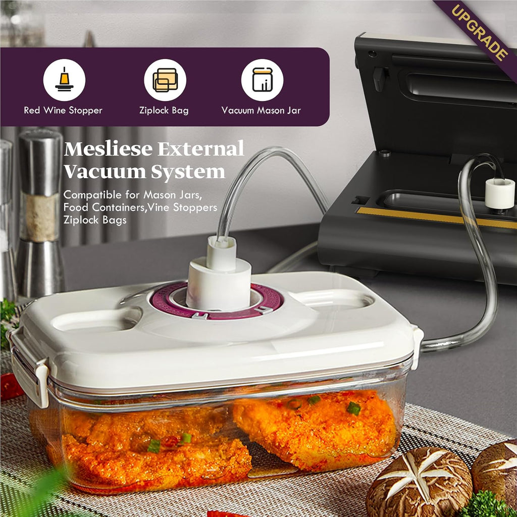 Mesliese máquina del sellador del vacío 90kPa para la comida