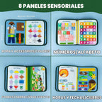 BONNYCO - Tabla de actividades para niños de 1 a 4 años con 8 tablas