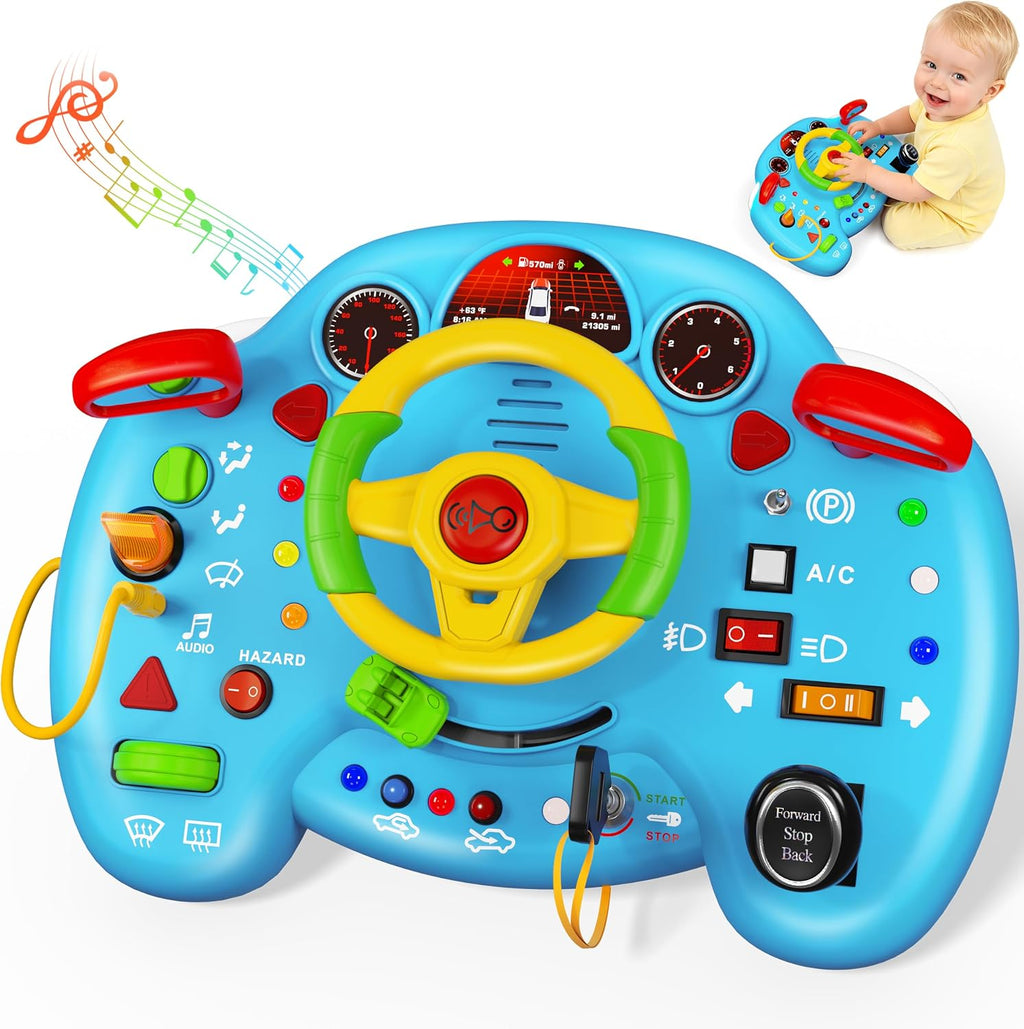 Montessori - Juguete de conducción para volante, sensorial, motricidad fina