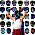 Máscara LED con detección de gestos, máscara transformadora unisex con luz LED para disfraz, cosplay, fiesta, mascarada