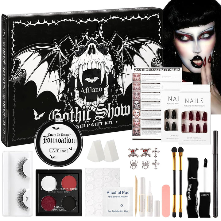 Kit de maquillaje gótico \u2013 Juego completo de maquillaje gótico...
