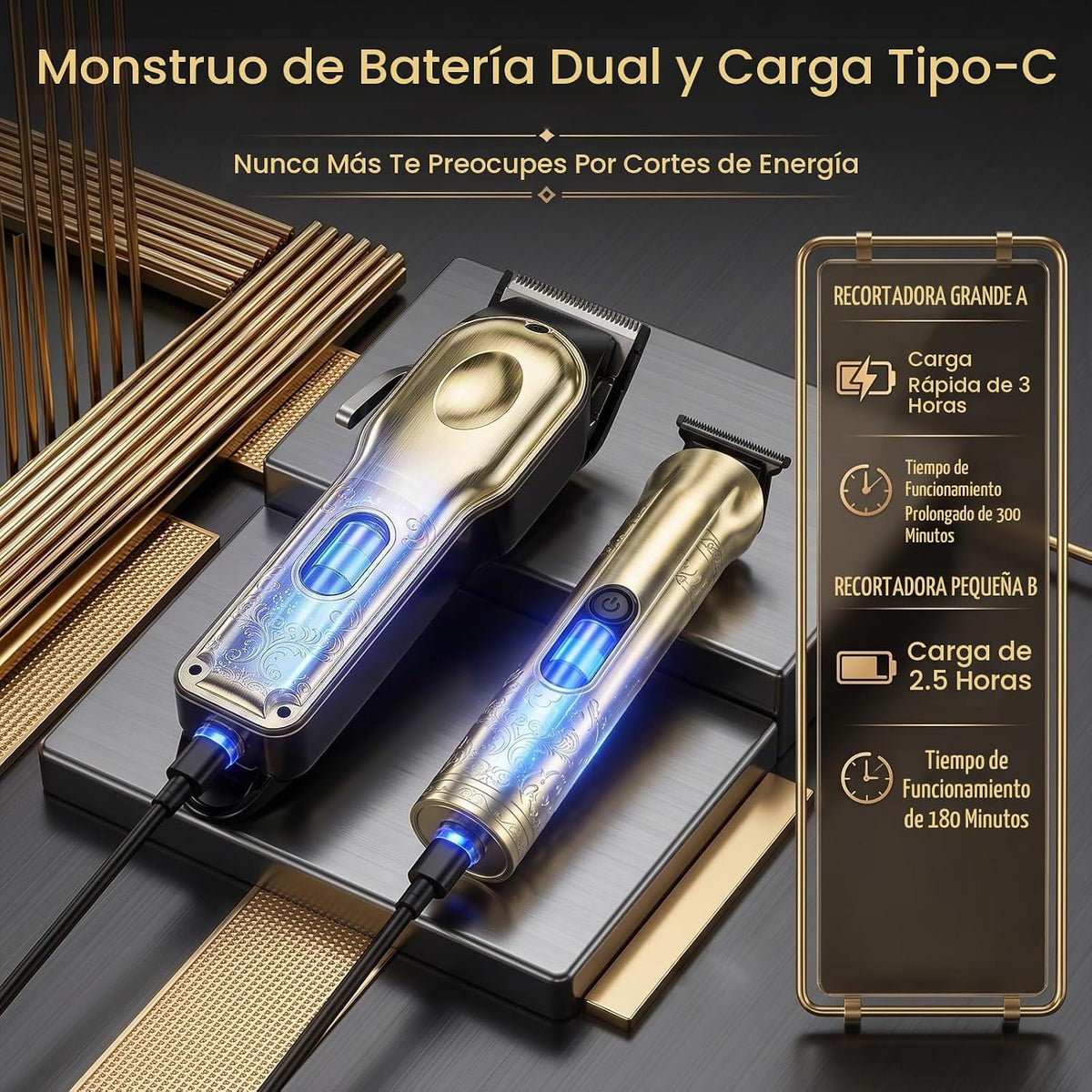 Cortadora de pelo profesional para hombres, recortadora de barba con corte de pelo sin huecos para hombres/mujeres, maquinilla de afeitar eléctrica de precisión en T, afeitadora de barba, bigote, kit