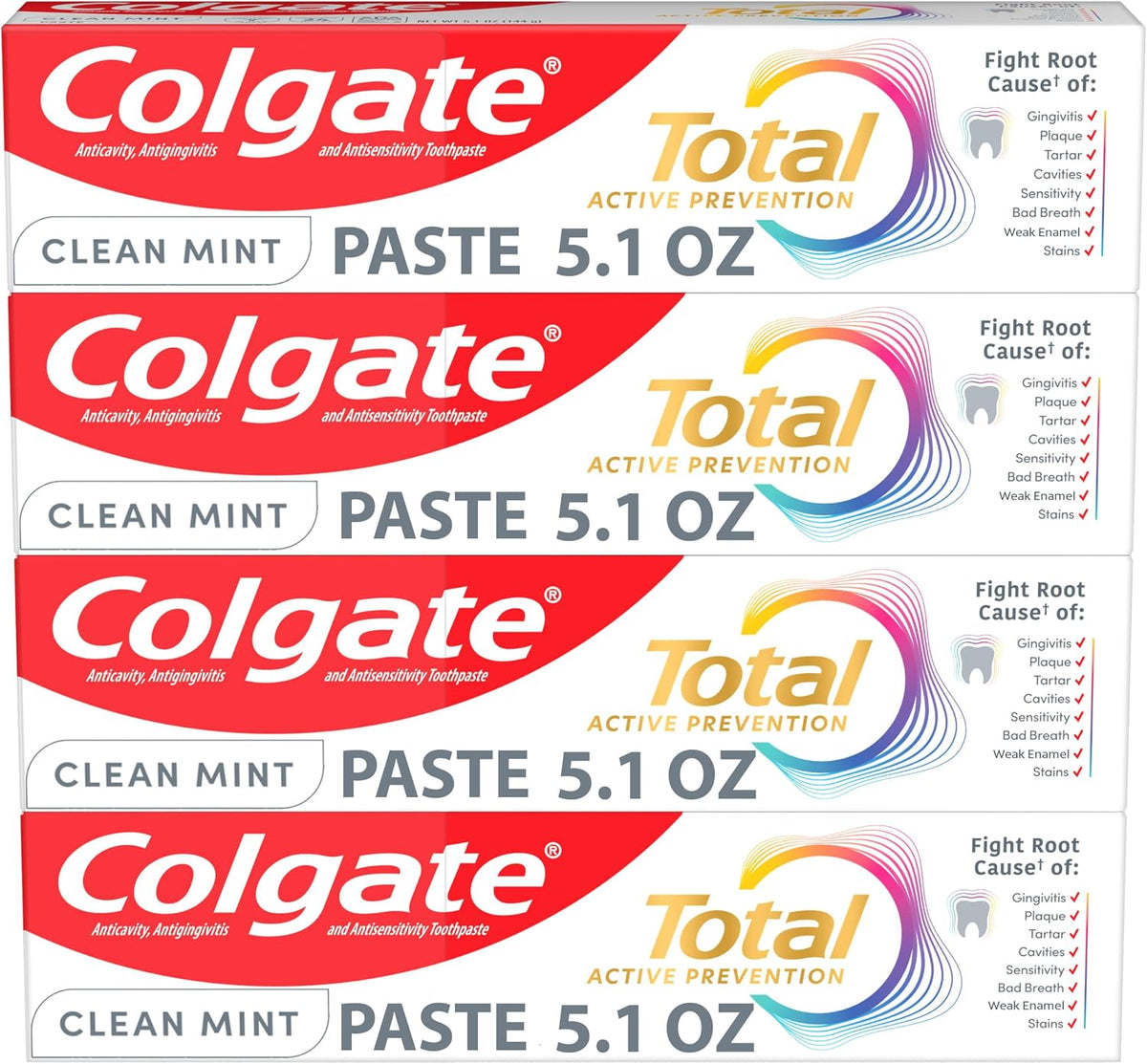 Colgate Total Active Prevention Clean Mint pasta dental, pasta dent...