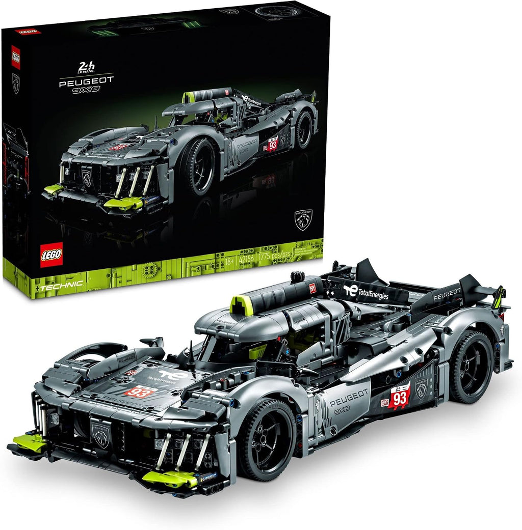 LEGO Technic Peugeot 9X8 24H Le Mans Hybrid Hypercar 42156 - Kit de construcción de auto de carreras coleccionable para adultos y adolescentes, modelo de auto de carreras a escala 1:10, regalo para