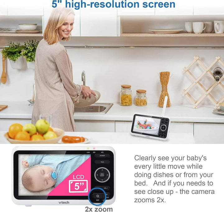 VTech VM350 Monitor de video con batería admite modo de video de 12...