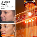 INIA Terapia de luz roja 3 en 1 para cara y cuello dispositivo de b...