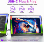 cocopar Monitor portátil de 15.6 pulgadas 4K UHD 60Hz 145% sRGB Mon...