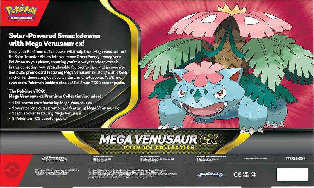 Pokémon TCG: Caja de colección Mega Venusaur ex Premium