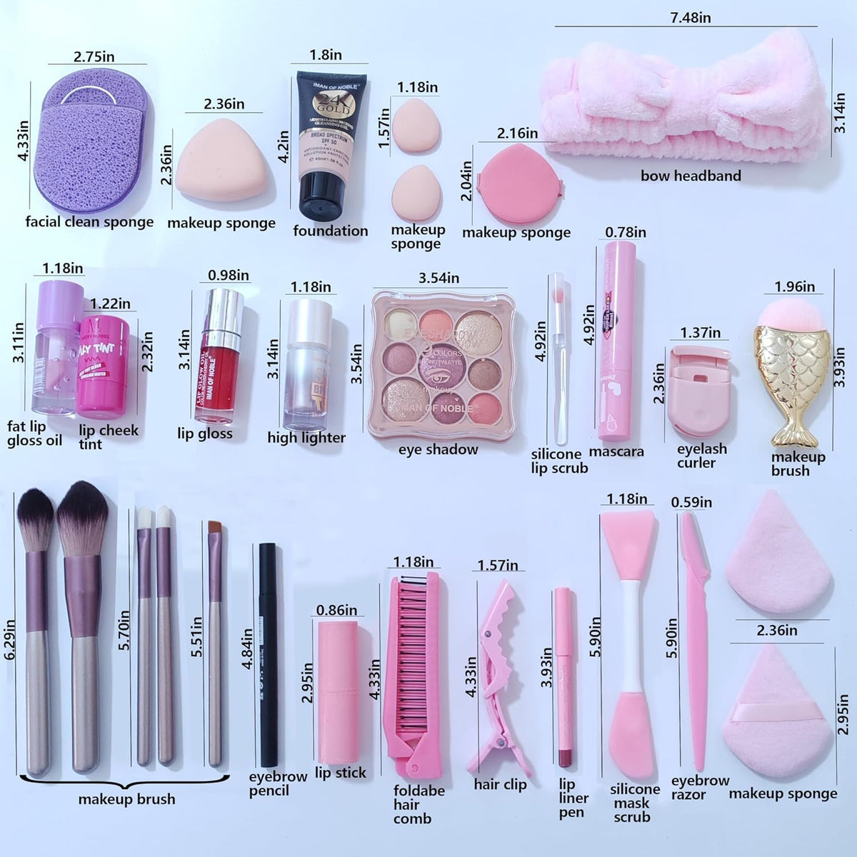 Set de belleza de calendario de Adviento de maquillaje navideño 202...