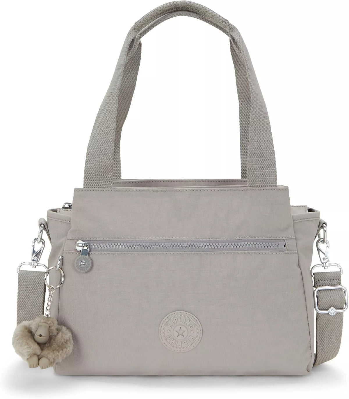 Kipling Elysia Bolso Bandolera Convertible Sólido, Gris