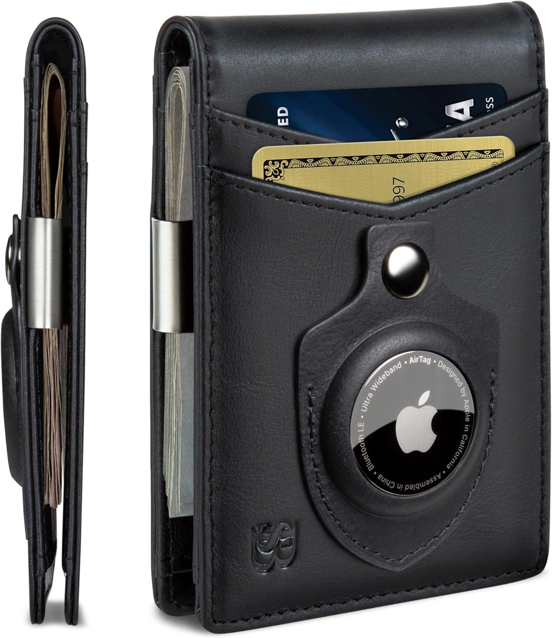 SERMAN BRANDS Money Clip Wallet - Mens Wallets slim Front Pocket RF...