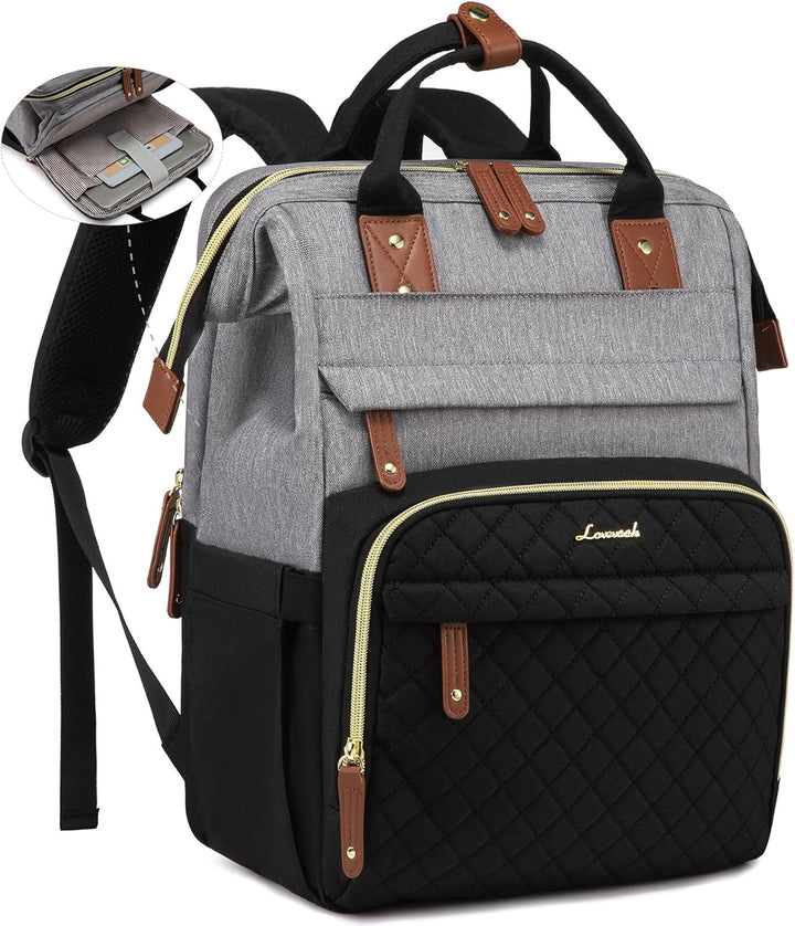 LOVEVOOK - Mochila para laptop de mujer, 17.3'' impermeable...