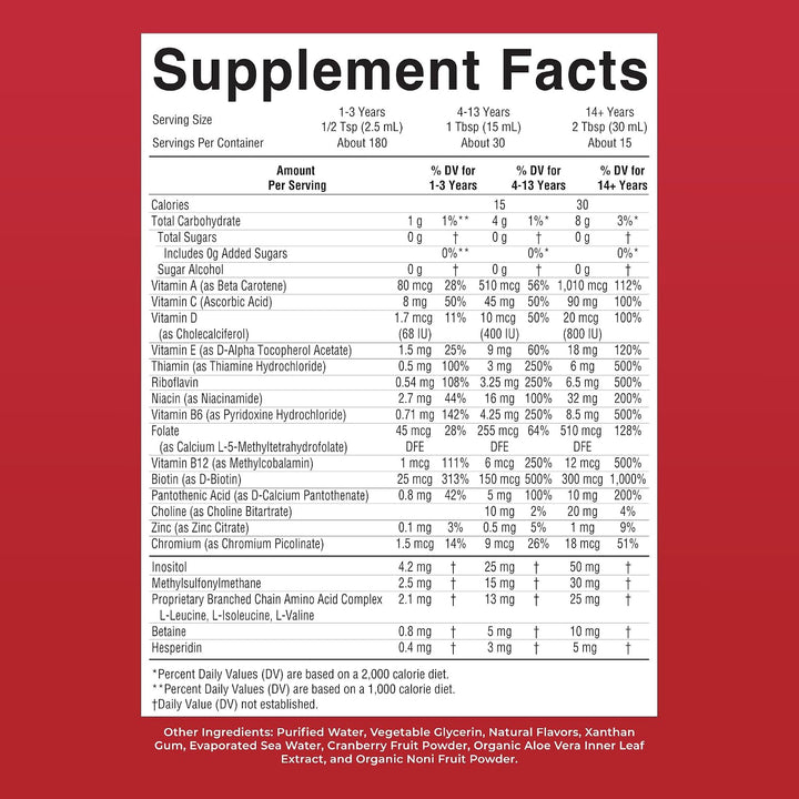 Multivitamínico para mujeres, hombres y niños, vitaminas líquidas d...