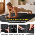 Alfombrilla de ejercicio grande, 7'x5'/6'x4'/8'x5', 0.236 in de grosor