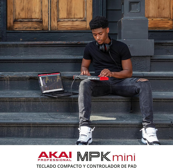 Akai Professional MPK Mini MK3 - Controlador de teclado MIDI USB de...