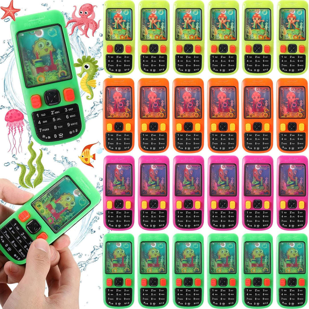 Halloscume Juego de lanzamiento de anillos de agua de mano de 48 pi...