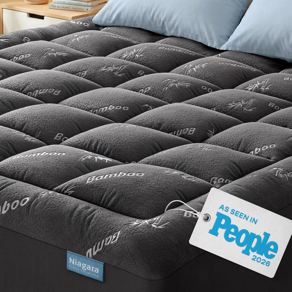 Niagara Sleep Solution Queen - Cubrecolchón ultra suave, alivio del dolor