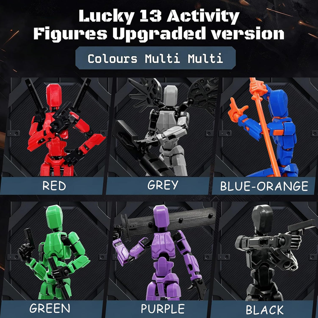 Juego de 8 figuras de acción T13 (ensamblaje completado), muñeco mo...