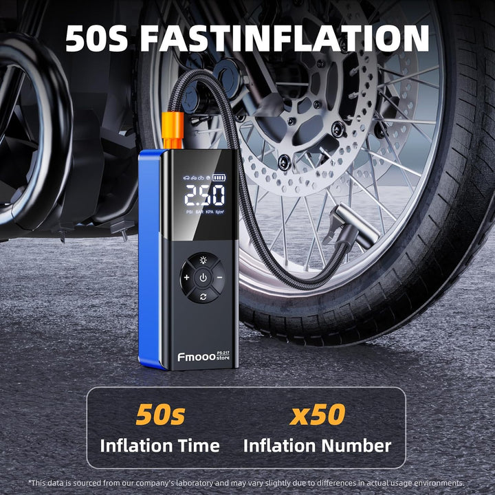 Inflador de neumáticos, compresor de aire portátil, 160 PSI de pote...