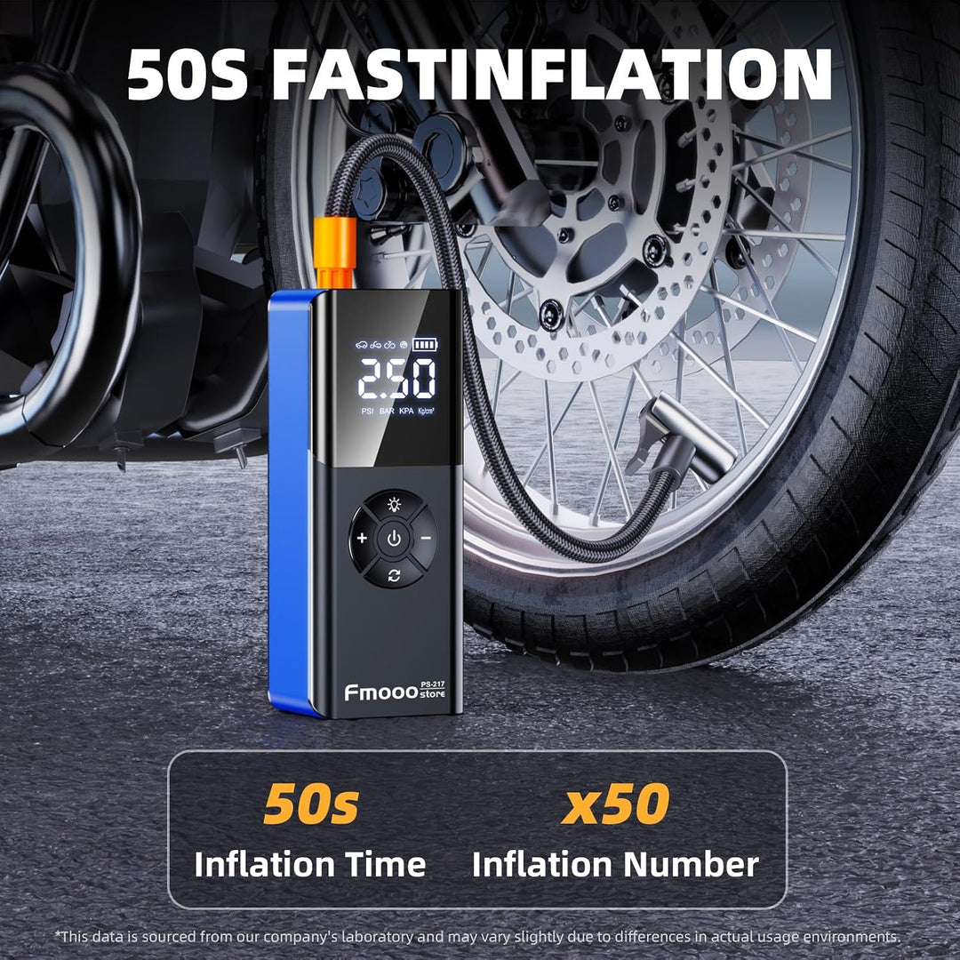Inflador de neumáticos, compresor de aire portátil, 160 PSI de pote...
