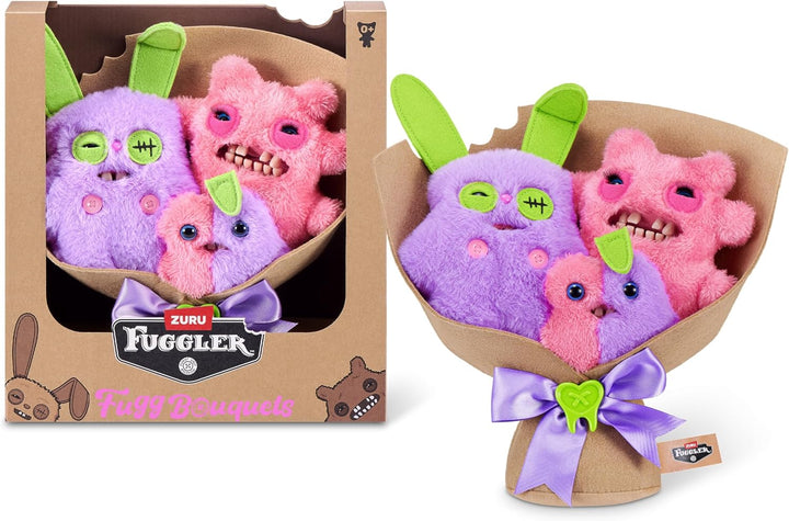 Fuggler Ramos de flores: juego de juguetes de peluche de 2 x 9 pulg...