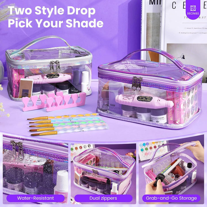 Kit de uñas para principiantes con todo: juego de líquido de polvo...