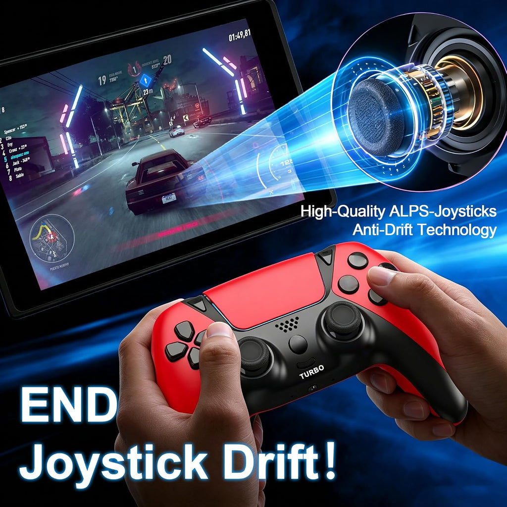 KentroGrip Alternativa para controlador Luna para Fire TV Stick, gamepad inalámbrico Turbo con joysticks ALPS sin deriva para juegos en la nube, alimentación recargable de 1200 mAh, 2 botones traseros
