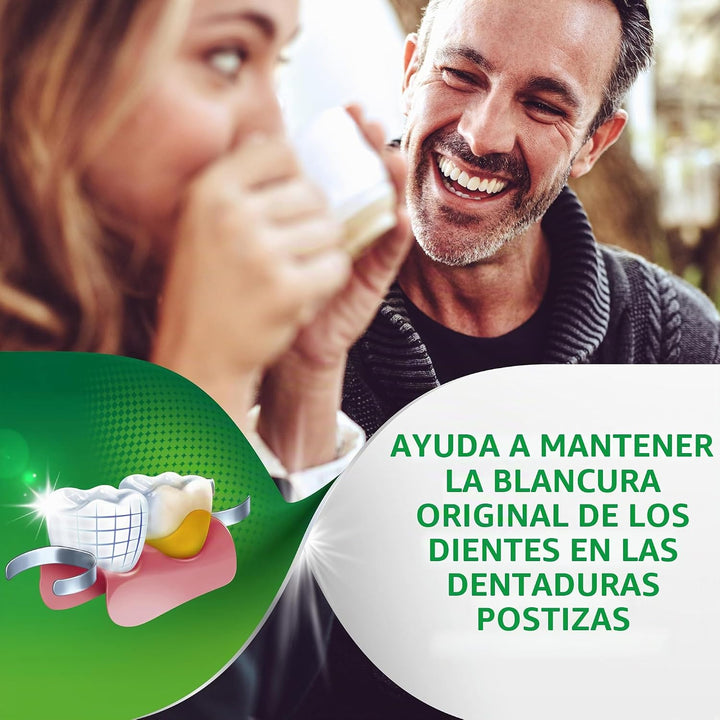 Polident Tabletas limpiadoras de dentaduras postizas blanqueadoras...