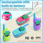 Vvinca Walkie Talkies para Niños Recargables Paquete de 4, Walkie T...