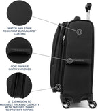 Travelpro Maxlite 5 - Maleta giratoria de equipaje de mano, color negro, 21 pulgadas