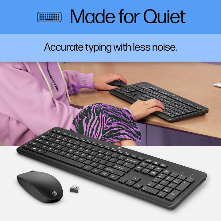 HP Combo de mouse y teclado inalámbricos 230 - Conexión inalámbrica...