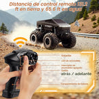 Coche de control remoto Monster Truck de juguete todoterreno – 4WD impermeable RC para todo terreno, escala 1:16, juguetes de camión monstruo de 2.4GHz, vehículos pick-up de 2.4GHz, regalos para niños
