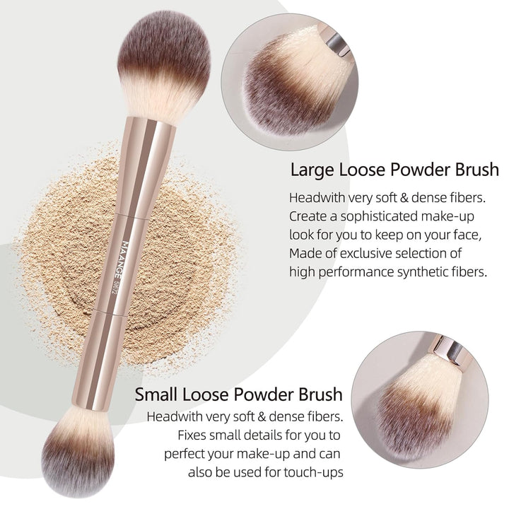 MAANGE 20 piezas de brochas de maquillaje con caja de regalo, broch...