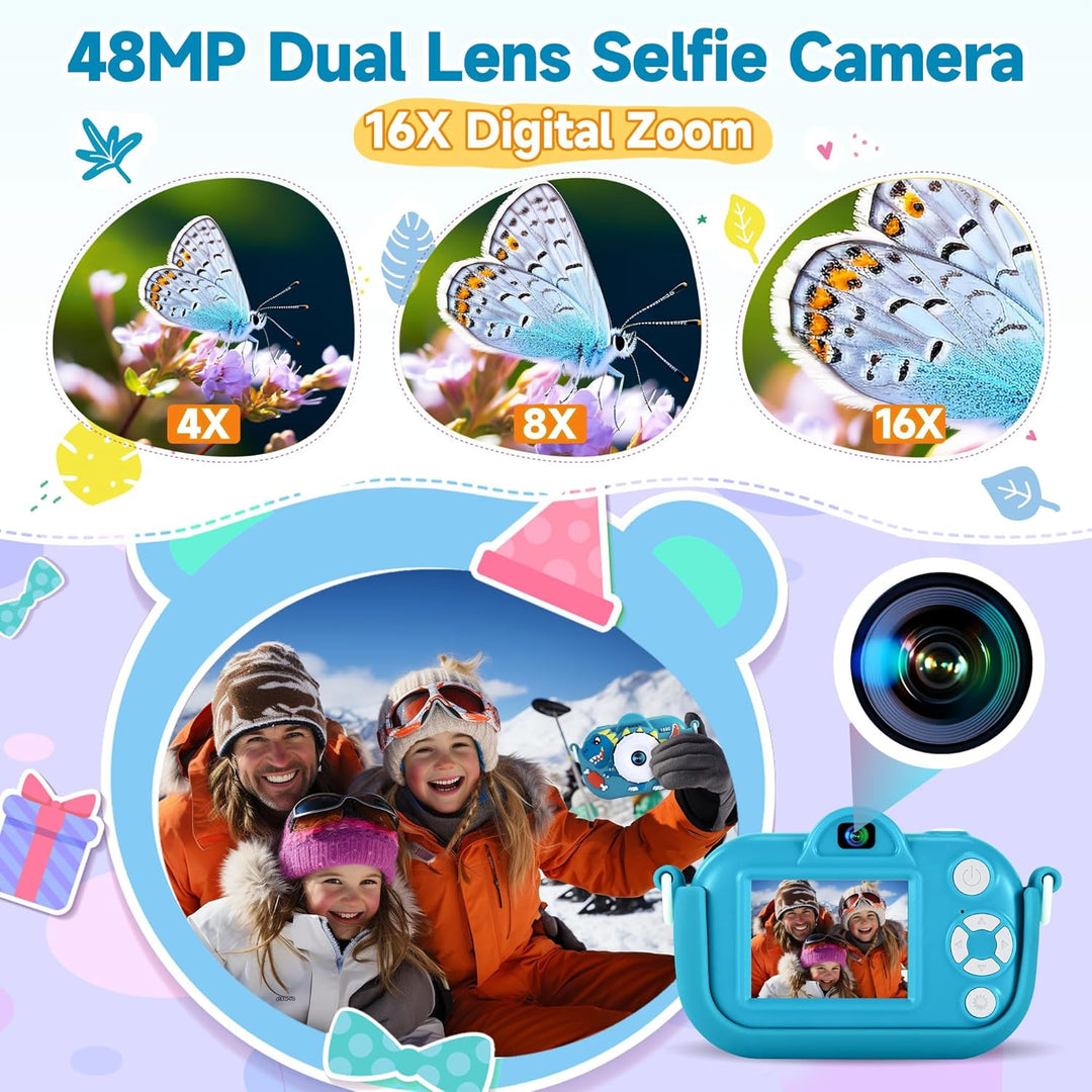 Cámara digital para niños pequeños de YEEHAO, juguetes para niños d...
