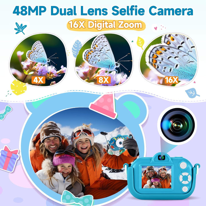 Cámara digital para niños pequeños de YEEHAO, juguetes para niños d...