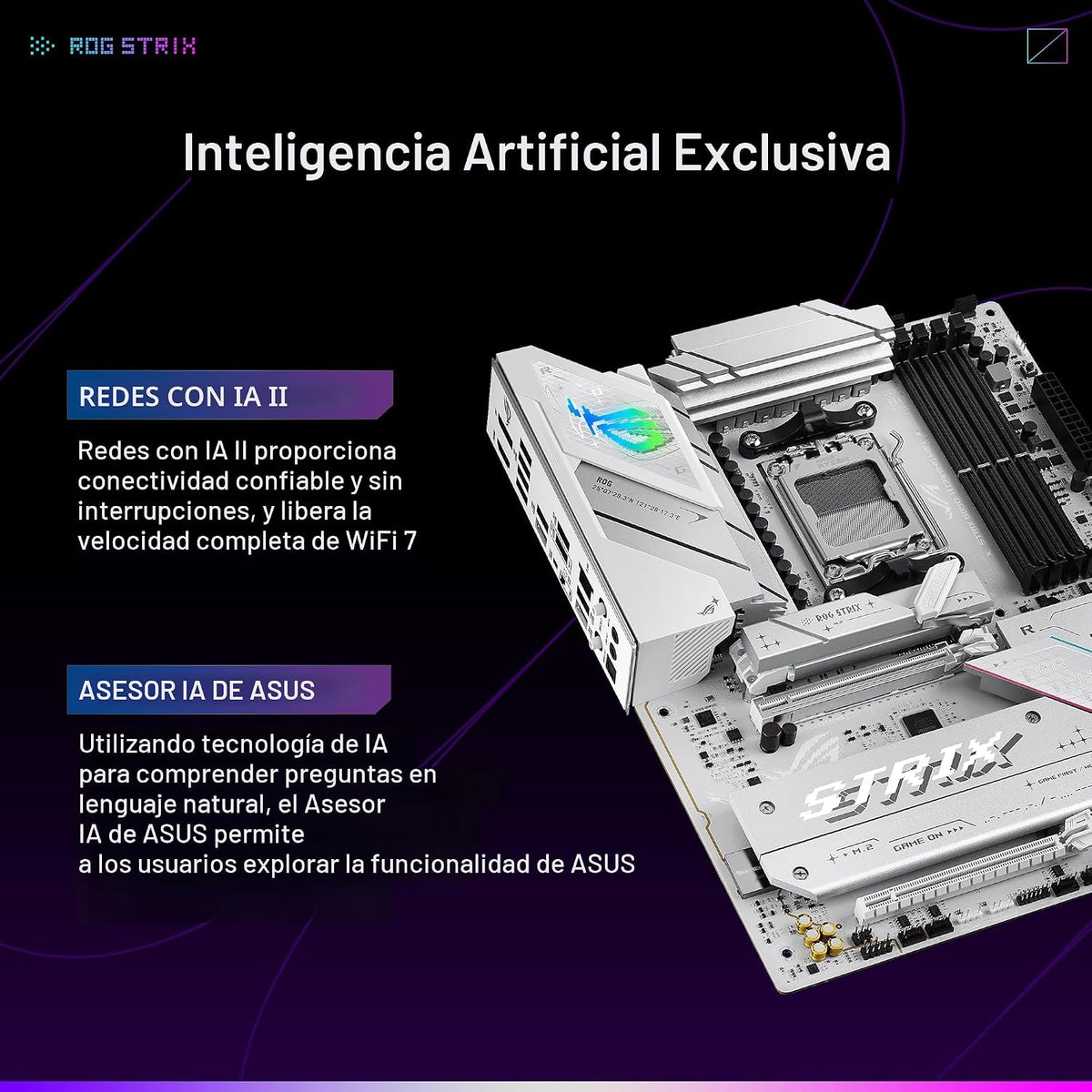 ASUS ROG Strix B850-A Gaming WiFi AMD AM5 B850 ATX Placa base 14+2+...