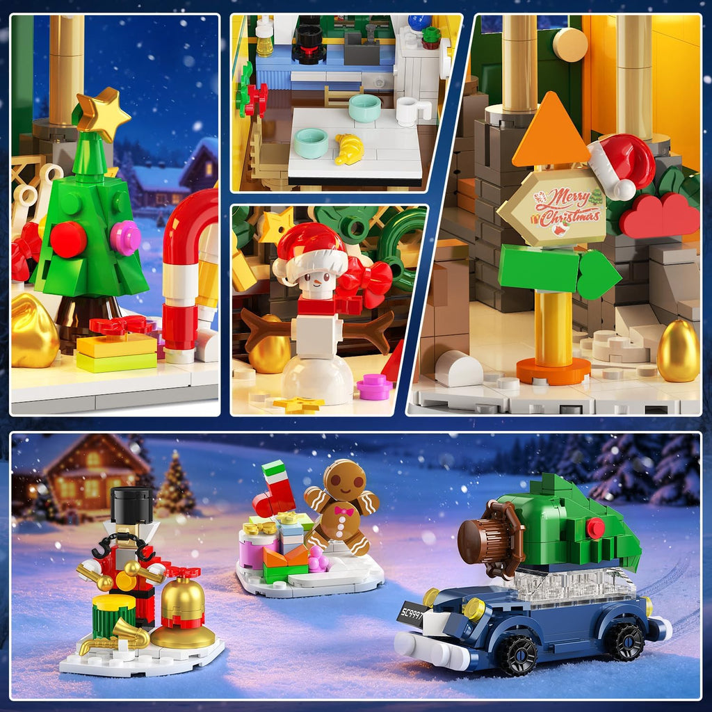 INSOON Calendario de Adviento 2026 Casa de Navidad Mini juego de