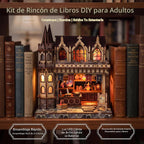 Kit de casa en miniatura de bricolaje, kit de rincón de libro Magic