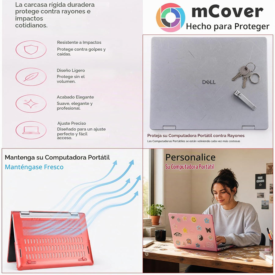 mCover Funda solo compatible con PC Dell 14 Plus 2 en 1 DB04250 \/...