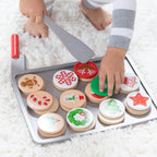 Melissa & Doug, juego para cortar y hornear galletas de Navidad de madera