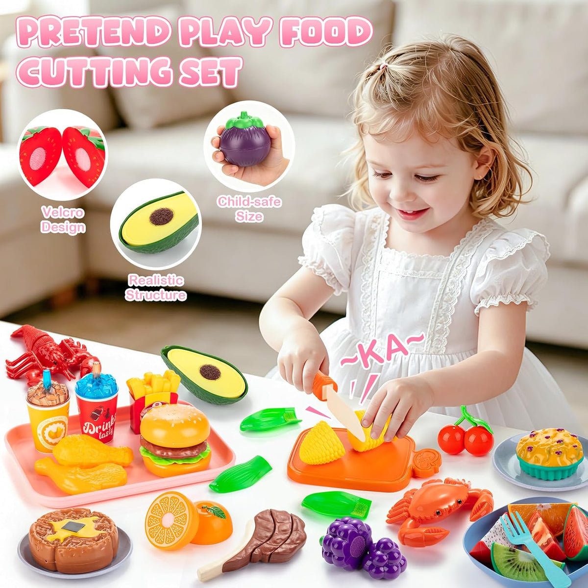 EFOSHM Juegos de comida de juego de simulación para la cocina de los niños