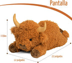 Wepop Animales de Peluche con Peso de Vaca Highland de 5 libras