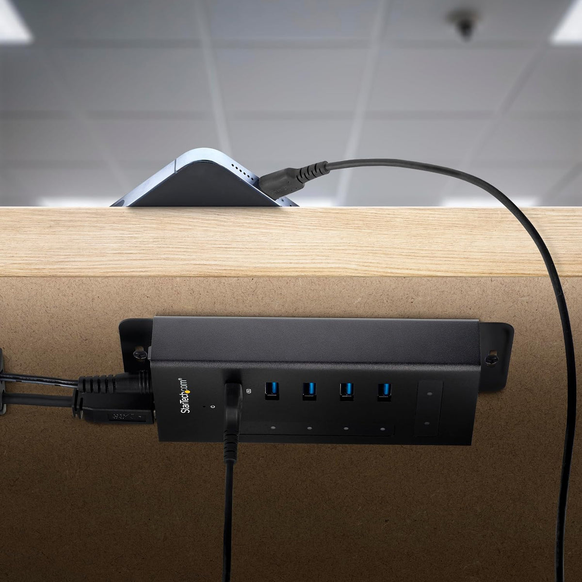 StarTech.com Hub USB C de 7 puertos - USB tipo C a 2x USB-C/5x USB-A - USB
