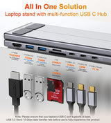 Mukiya Soporte de estación de acoplamiento para portátil USB C | So...