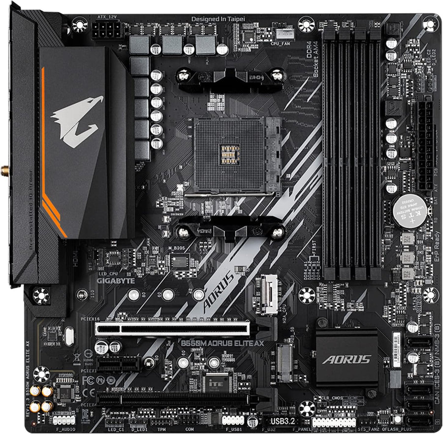 GIGABYTE B550M AORUS Elite AX (rev 1.3) Placa base, soporta procesa...