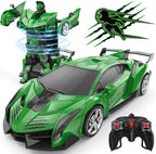 BLUEJAY Transform RC Cars para niños de 4-7 y 8-12 años, Verde