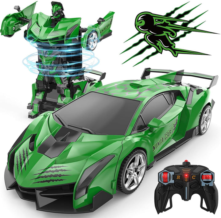 BLUEJAY Transform RC Cars para niños de 4-7 y 8-12 años, auto robot...