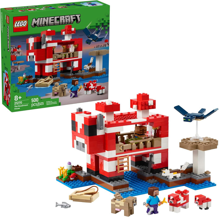 LEGO Minecraft The Mooshroom House Figuras de juguete y