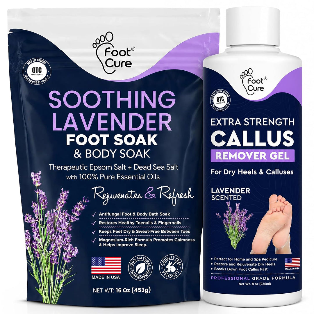 Kit de gel removedor de callos y remojo de pies de lavanda \u2013 G...